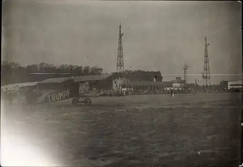 Foto Dietrich DP IIa Bussard Flugzeug, Trumpf, D 644, Flughafen Berlin Tempelhof, 5.9.1926