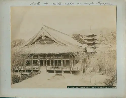 Foto Miyajima Insel Präfektur Hiroshima Japan, Thousand Mats Hall