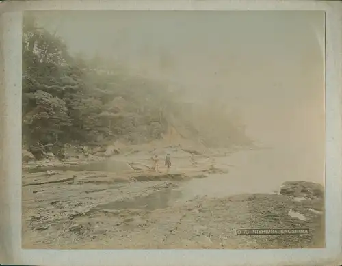 Foto Enoshima Fujisawa Präf. Kanagawa Japan, Nishiura bay, fishermen