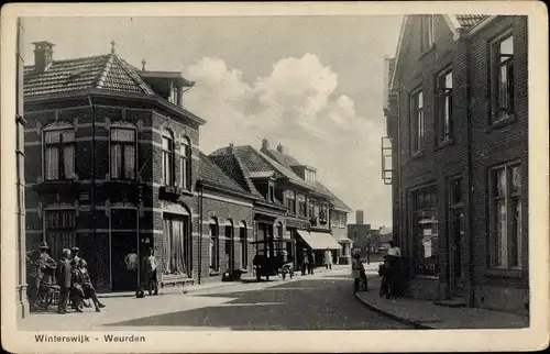 Ak Winterswijk Gelderland Niederlande, Weurden, Straßenpartie im Ort