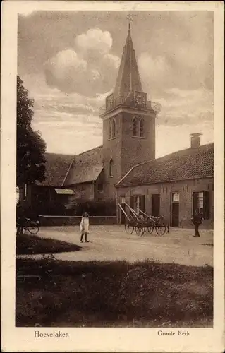 Ak Hoevelaken Gelderland Niederlande, Groote Kerk