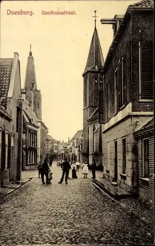 Ak Doesburg Gelderland Niederlande, Gasthuisstraat