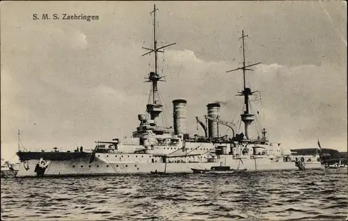 Ak Deutsches Kriegsschiff, SMS Zähringen, Linienschiff