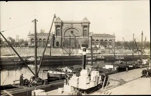 Foto Ak Berlin Tiergarten Moabit, Lehrter Bahnhof