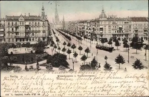 Ak Berlin Schöneberg, Wittenbergplatz und Tauentzienstraße