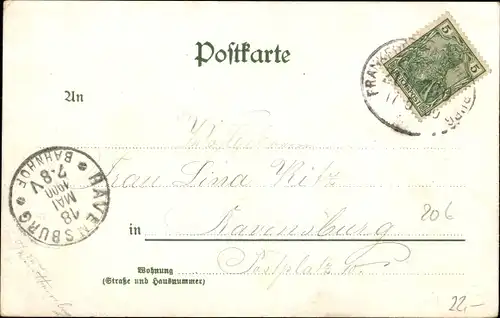 Litho Hohe Mark Hohemark Oberursel im Taunus Hessen, Spinnerei, altes und neues Restaurant