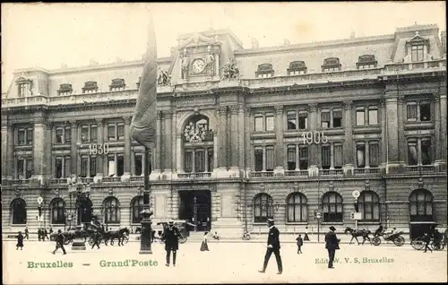 Ak Bruxelles Brüssel, Grand Poste