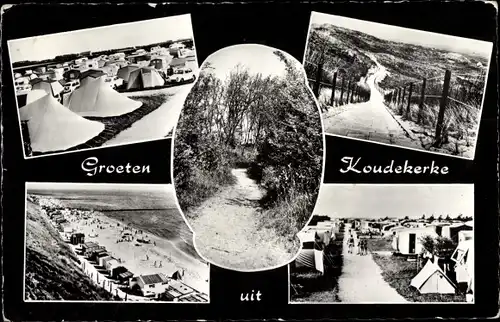 Ak Koudekerke Zeeland, Zeltplatz, Strand, Weg