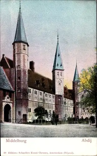 Ak Middelburg Zeeland Niederlande, Abdij