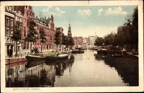 Ak Amsterdam Nordholland Niederlande, Singel