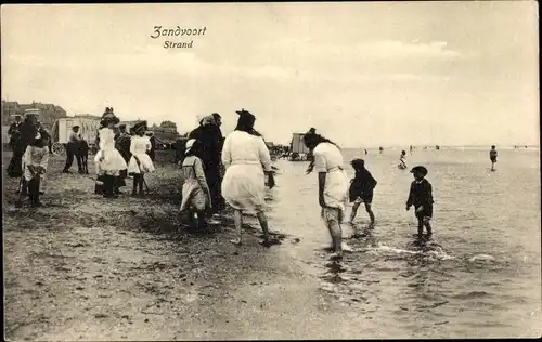 Ak Zandvoort Nordholland Niederlande, Strand