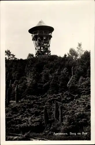 Ak Apeldoorn Gelderland, Berg en Bos, Aussichtsturm