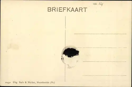 Ak Noordwolde Friesland Niederlande, Noordzijde Hoofdbrug