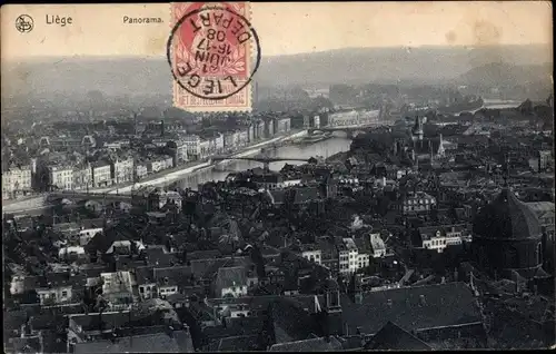 Ak Liège Lüttich, Panorama