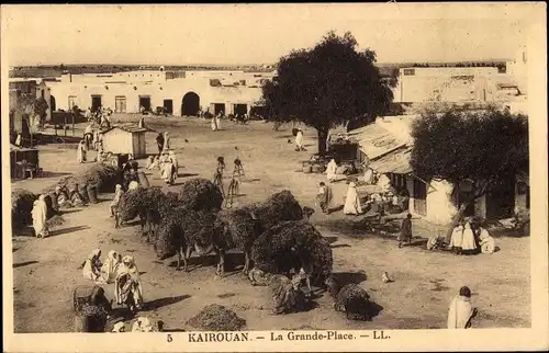 Ak Kairouan Tunesien, la Grande Place