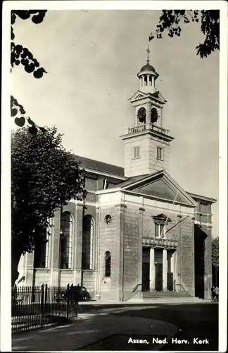 Ak Assen Drenthe Niederlande, Ned. Herv. Kerk