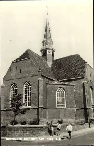 Ak Coevorden Drenthe, Ned. Herv. Kerk (Anno 1672)