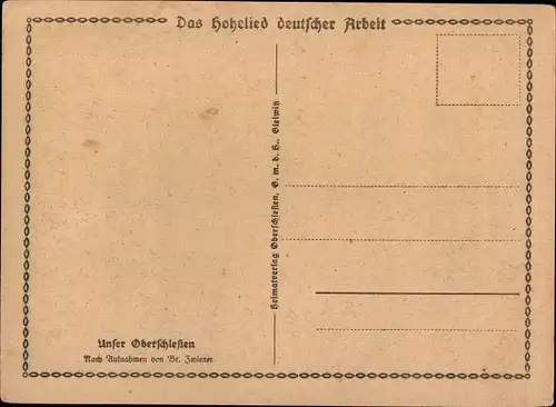 Ak Oberschlesien, Hüttenwerk, Thomasschlacke