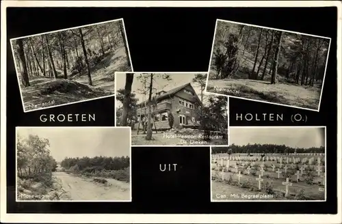 Ak Holten Overijssel Niederlande, Niemandal, Hotel-Pension-Restaurant De Dieken