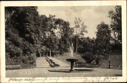 Ak Schleswig, Springbrunnen, Park