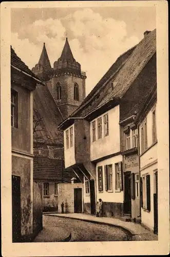 Ak Groß Salze Schönebeck, Rosmarienstraße mit Tischlerei