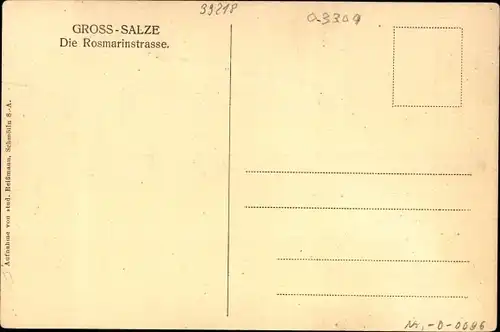 Ak Groß Salze Schönebeck, Rosmarienstraße mit Tischlerei