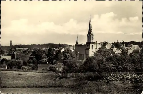 Ak Burgstädt in Sachsen, Panorama, Kirche