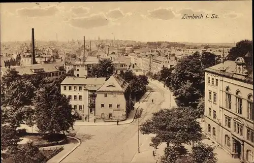 Ak Limbach Oberfrohna Sachsen, Stadtbild