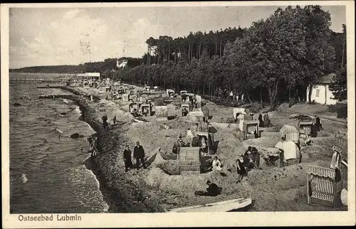 Ak Ostseebad Lubmin in Pommern, Strand