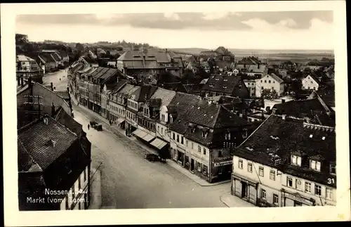 Ak Nossen in Sachsen, Markt vom Turm