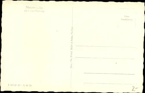 Ak Nossen in Sachsen, Blick vom Pfarrberg, Panorama
