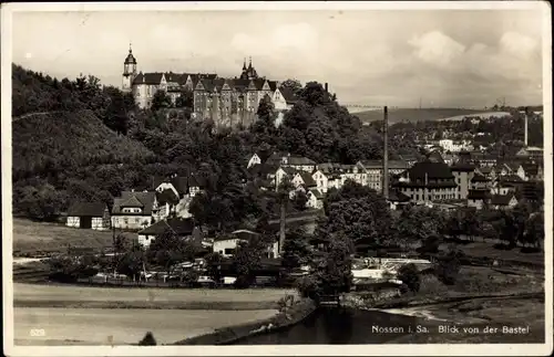 Ak Nossen in Sachsen, Blick von der Bastei, Panorama