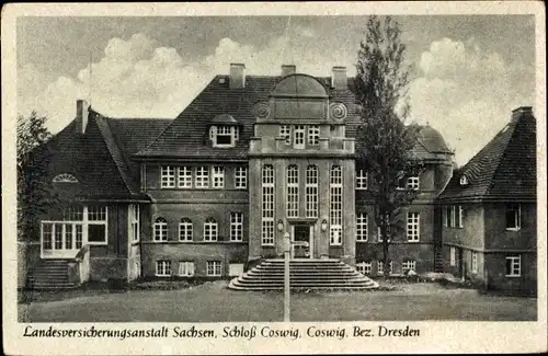 Ak Coswig in Sachsen, Schloss Coswig, Landesversicherungsanstalt Sachsen