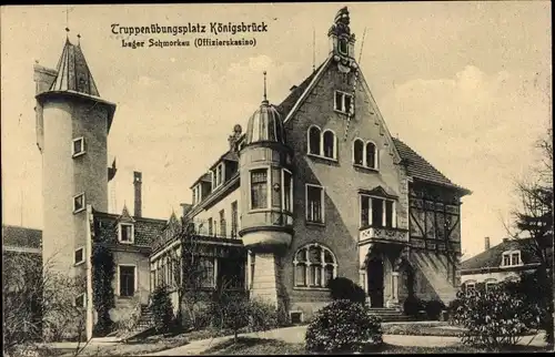 Ak Königsbrück in der Oberlausitz, Truppenübungsplatz, Lager Schmorkau, Offizierskasino