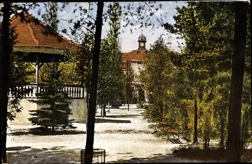 Ak Königsbrück in der Oberlausitz, Truppenübungsplatz, Konzertplatz mit Heeresunterkunftsamt