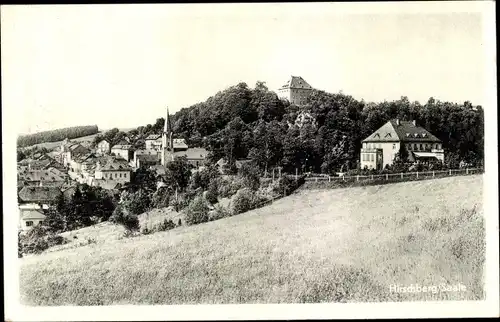 Ak Hirschberg an der Saale, Panorama, Kirchturm