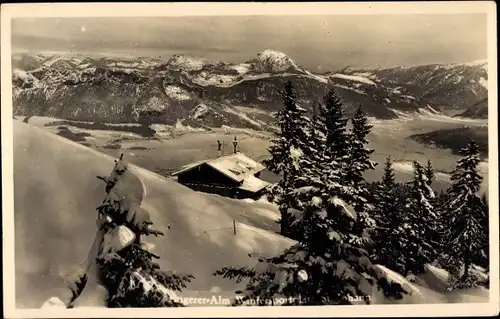 Ak Sankt Johann in Tirol, Angerer Alm, Panorama vom Ort