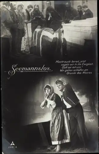 Ak Seemannslos, Matrose, Begräbnis, PH 2531 3