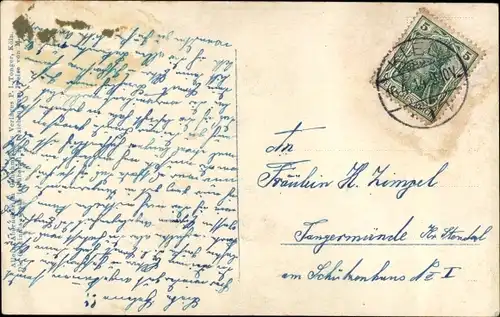 Ak Seemanns Los, Als nun die stürmische Nacht..., Marinesoldat, Liebespaar