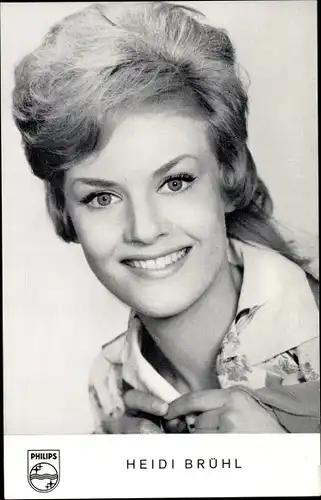 Ak Sängerin Heidi Brühl, Portrait, Philips