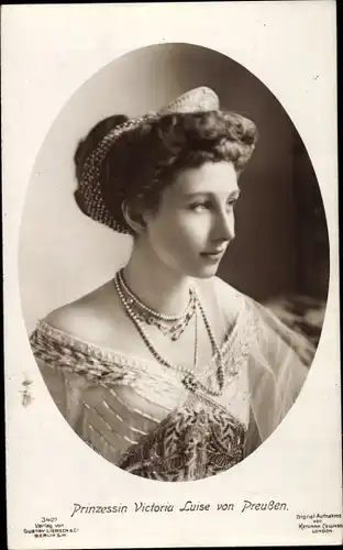 Ak Prinzessin Victoria Luise von Preußen, Portrait