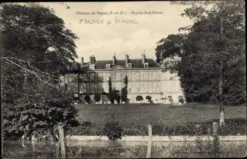 Ak Saint Sulpice de Favières Essonne, Chateau de Segrez