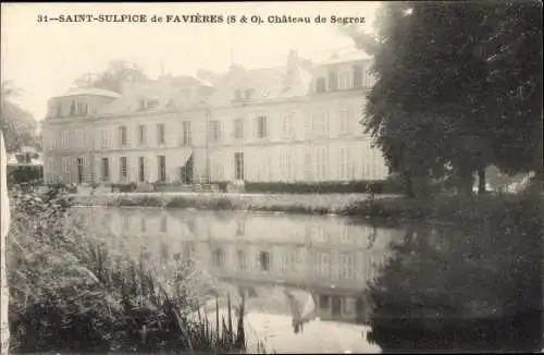 Ak Saint Sulpice de Favières Essonne, Chateau de Segrez