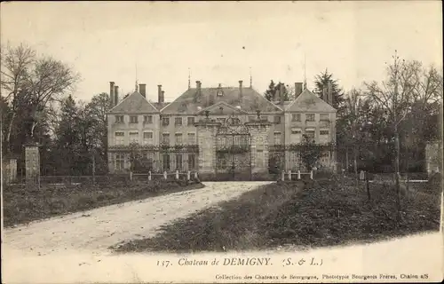 Ak Demigny Saône et Loire, Chateau