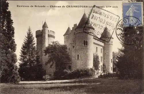 Ak Chabreuges Haute Loire, Chateau