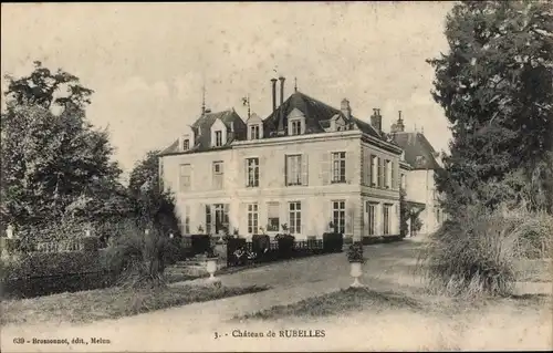 Ak Rubelles Seine et Marne, Chateau