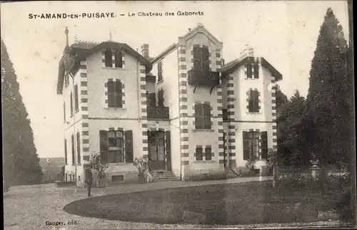 Ak Saint Amand en Puisaye Nièvre, Le Chateau des Gaborets