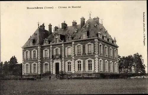 Ak Ronchères Yonne, Chateau de Montréal