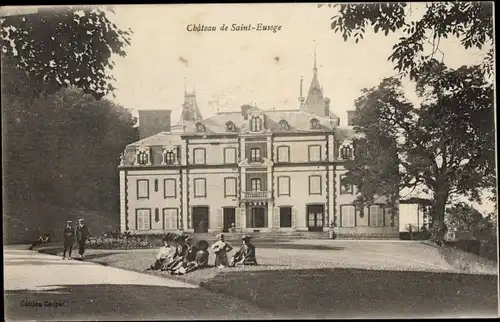 Ak Rogny Yonne, Chateau de Saint Eusoge