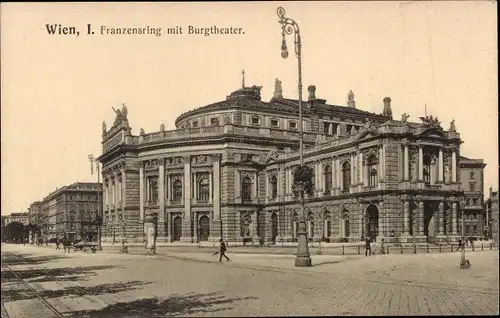 Ak Wien 1 Innere Stadt, Franzensring, Burgtheater